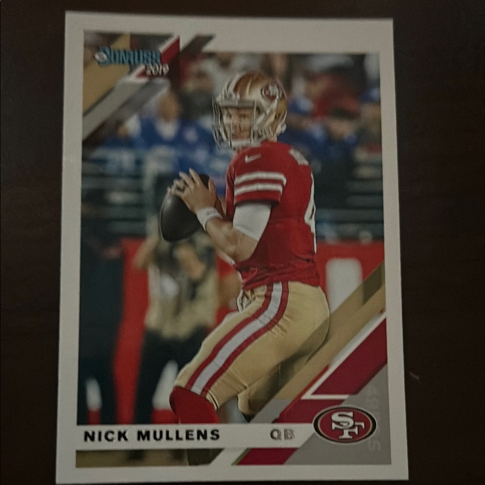 San Francisco 49ers Nick Mullens Football Card